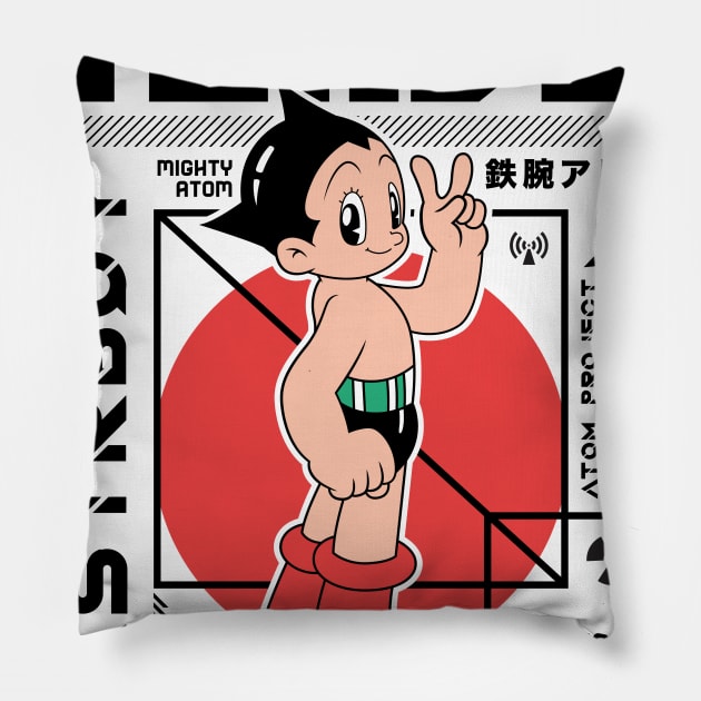 atom boy tokyo project Pillow by Playground