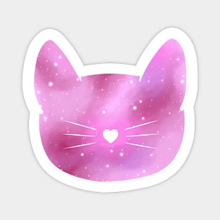 Kitty Pink Galaxy Magnet