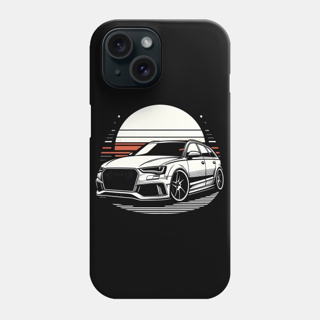 Audi A4 A6 Stationwagon Phone Case by TaevasDesign