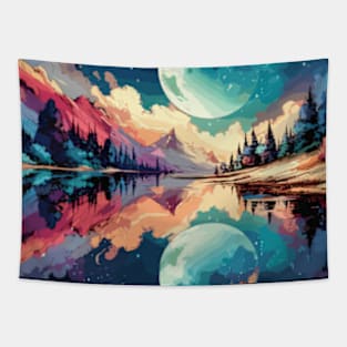 Moon Reflection Tapestry