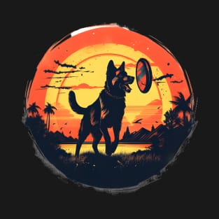 German Shepherd Frisbee Catch T-Shirt