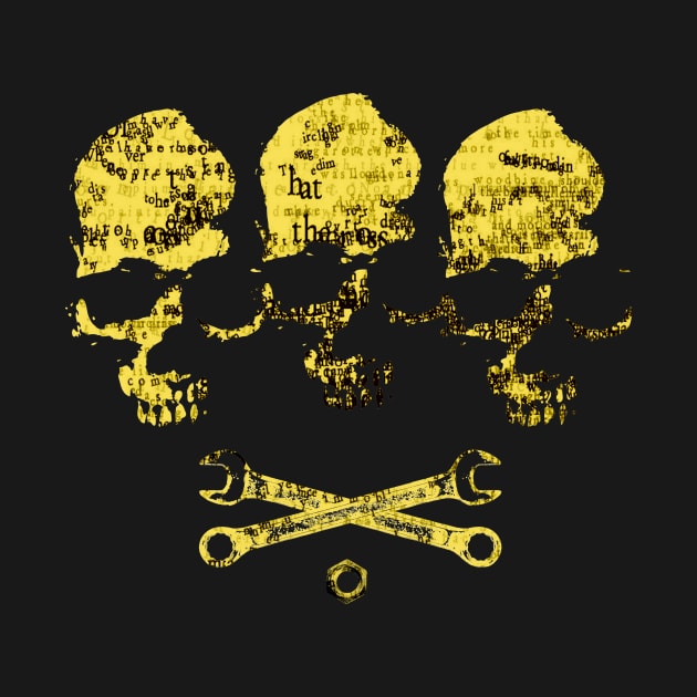 yellow skulls by manuvila