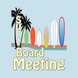 Surfboard Meeting retro style board shapes T-Shirt