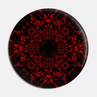 Red Mandala Pin