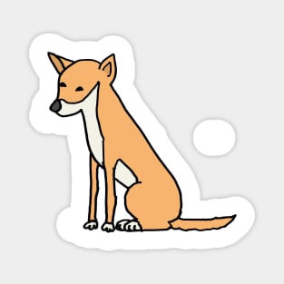Funny Dingo Wild Dog Cartoon Magnet
