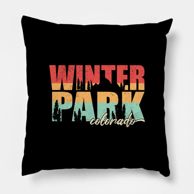 Winter Park Pillow by Zen Cosmos Official