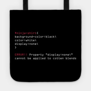 Ninja Level: Coder Tote