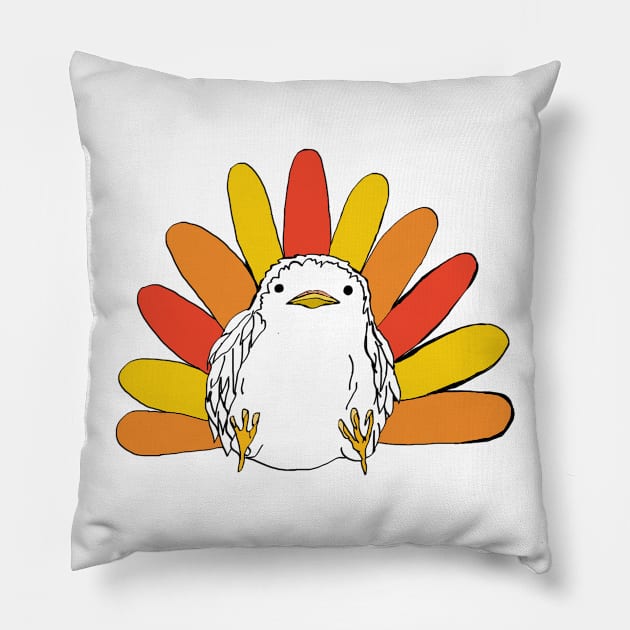 turkey fellow Pillow by athenapantazes