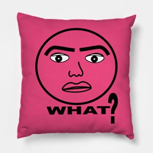 what face illustration Pillow