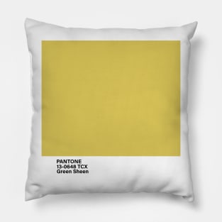 pantone 13-0648 TCX Green Sheen Pillow