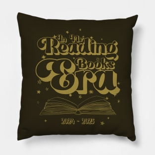 In My Reading Books Era Teachers Autism Awareness Book Lover Pillow