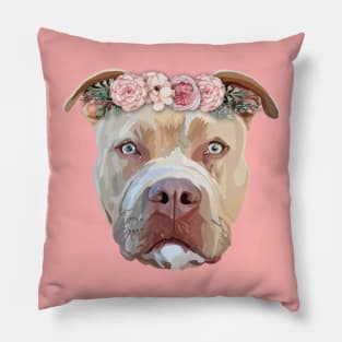 Pretty Pitbull Pillow