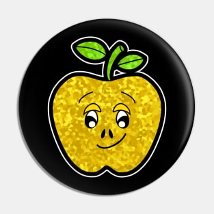 CUTE Food Fruit Lover  Golden Delicious Apple Pin