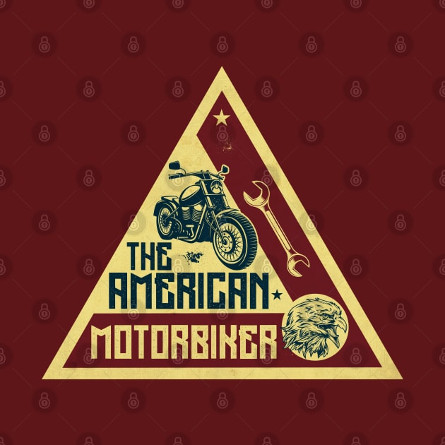 The American Motorbiker by CTShirts