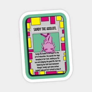 Animal Trading Card - Axolotl Magnet