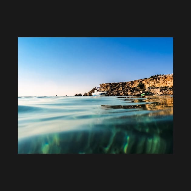 Boat Floats On Crystal Clear Water by Kate-P-