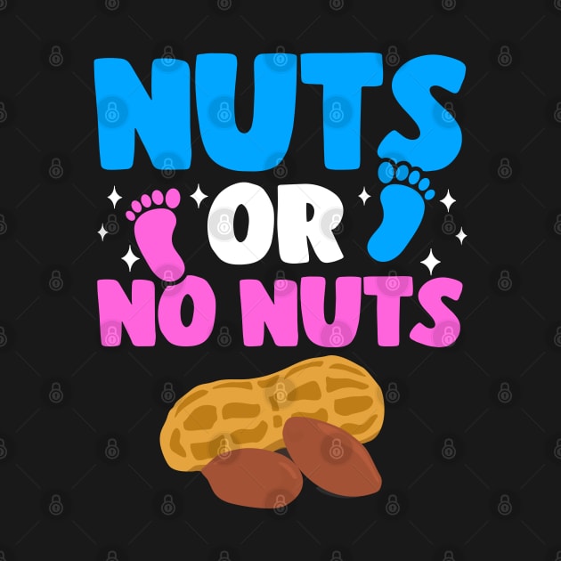 Funny Gender Reveal Nuts Or No Nuts Baby Party Gift by Kuehni