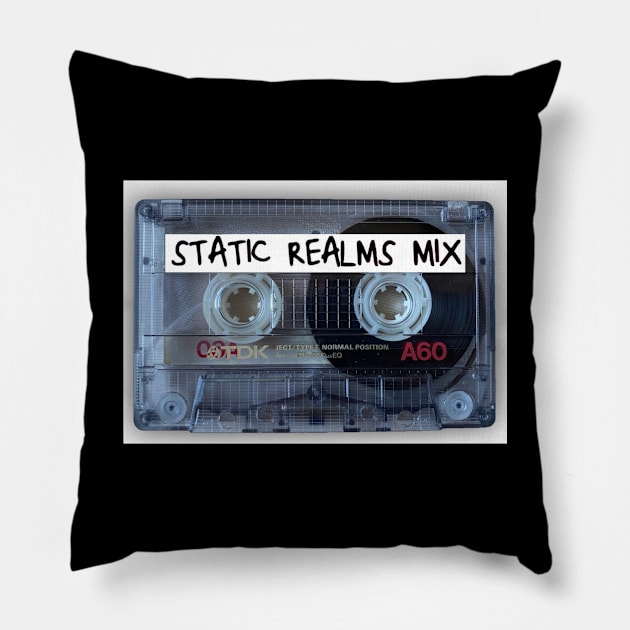 Static Realms Mixtape Pillow by Electrish