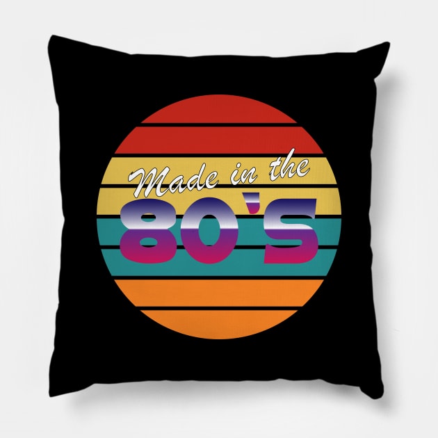 Made in the 80's Pillow by Ibrahim241