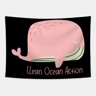 'Clean Ocean Action' Ocean Conservation Shirt Tapestry