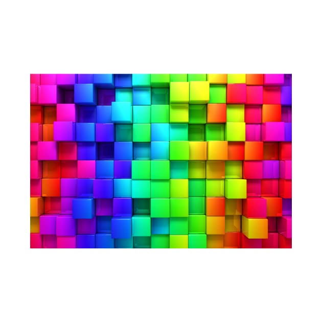 Rainbow cubic abstract by Insignis