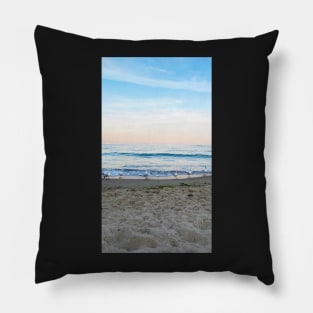 Seagulls sit on the beach Pillow