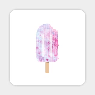 Ice cream. Fruit and berry ice cream on a stick. Watercolor illustration Magnet