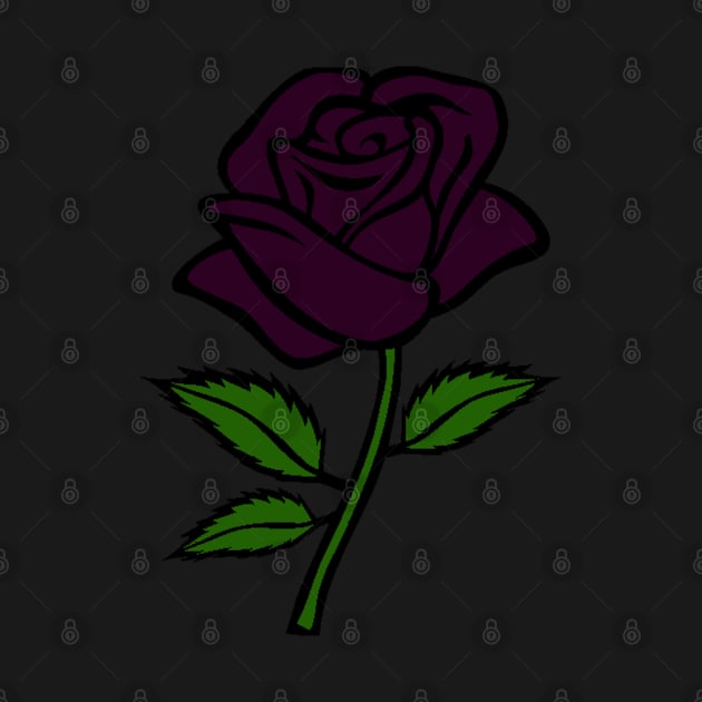 Deep Purple Rose by PorcelainRose