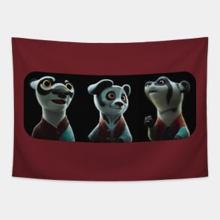 Three Little Pandas Tapestry