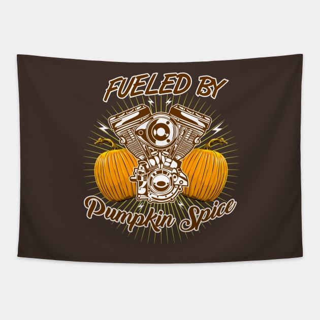 Fueled By Pumpkin Spice Tapestry by Styleuniversal