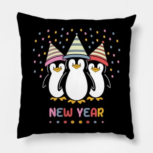 New Year penguin Pillow