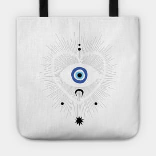 Mystical Evil Eye Sun Rays Occult Tote