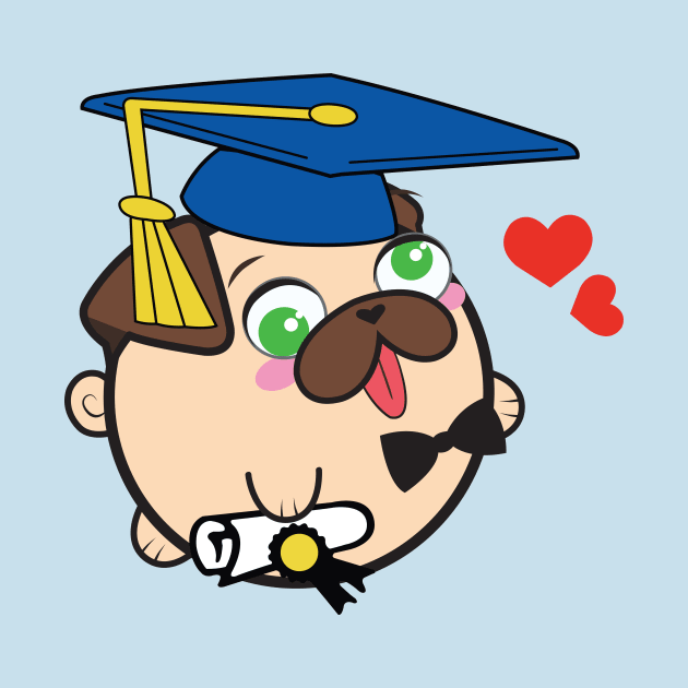 Doopy the Pug Puppy - Graduation by Poopy_And_Doopy