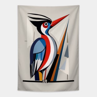 Geometric Woodpecker Tapestry