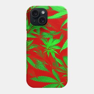 Holiday Weed Print Phone Case