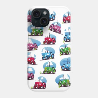 Tractor cartoon pattern. Phone Case