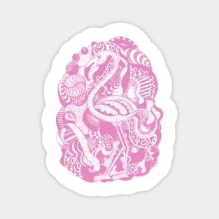 Light Pink Lost Flamingo Magnet