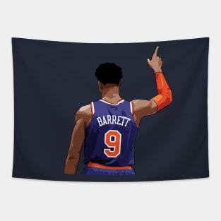 RJ Barrett Vector Back Blue Tapestry