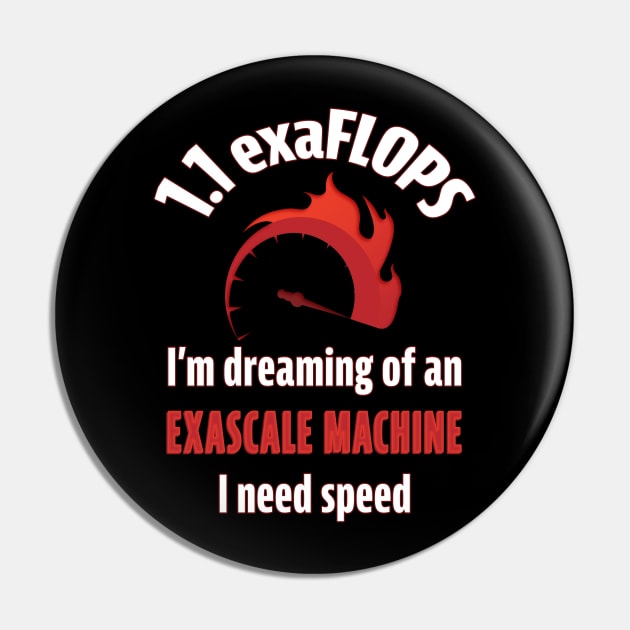 Exascale Machine Supercomputer Pin by UltraQuirky