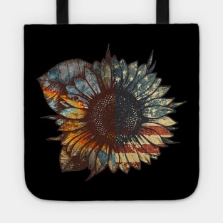 sunflower 4th of july shirt Tote