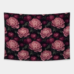 Vibrant Watercolor Wild Roses - Background Tapestry