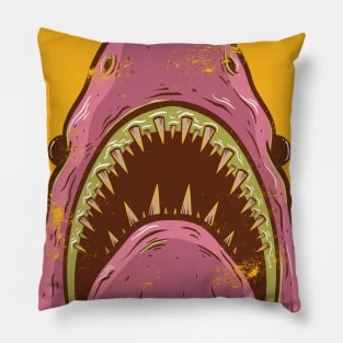 Shark head Design T-shirt STICKERS CASES MUGS WALL ART NOTEBOOKS PILLOWS TOTES TAPESTRIES PINS MAGNETS MASKS Pillow