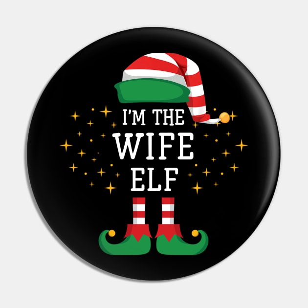 I'm The Wife Elf Matching Family Christmas Pajama Pin by Damsin