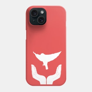 Hands With Bird Silhouette Phone Case