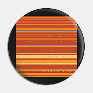 Warm orange stripes Pin