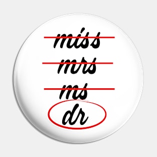 Miss Mrs Ms Dr Checklist Pin