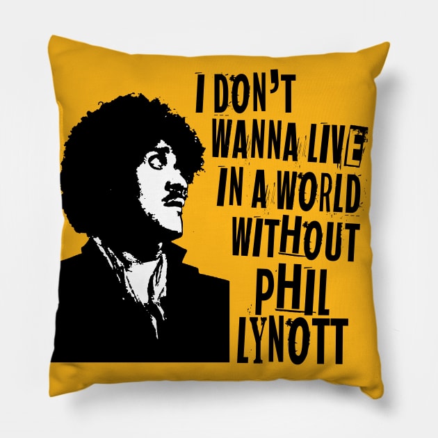 Phil Lynott Pillow by Spacamaca