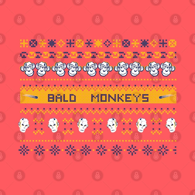 Bald Monkeys Ugly Christmas Sweater - The Original by TBM Christopher