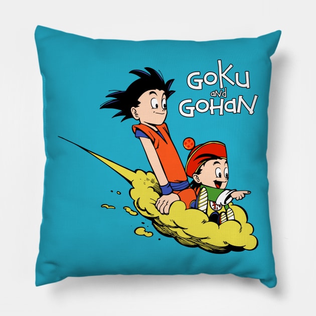 Goku and Gohan Pillow by ES427