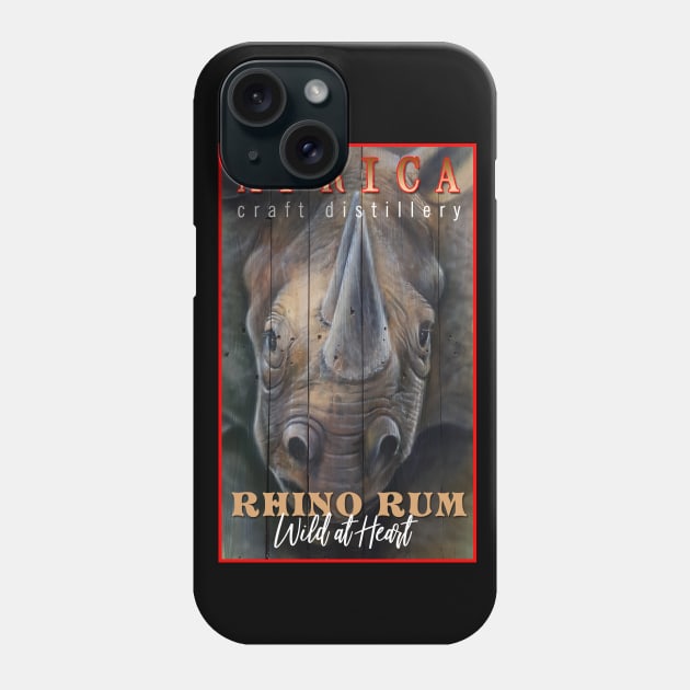 Rhino Rum Phone Case by StephenBibbArt